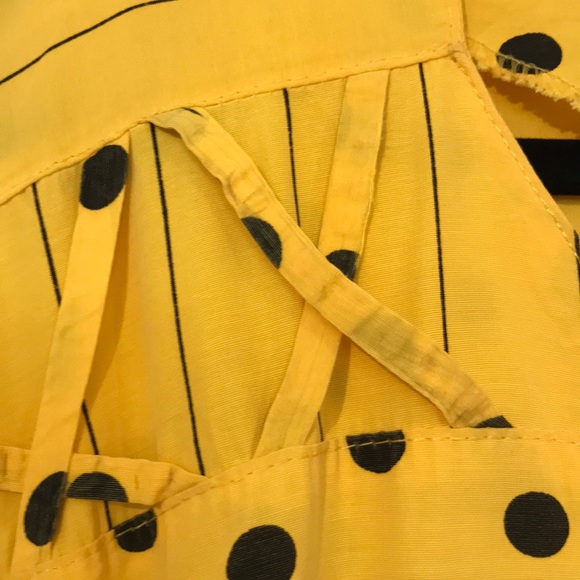 (2 for $40) Vintage yellow polka dot dress - Picture 13 of 15